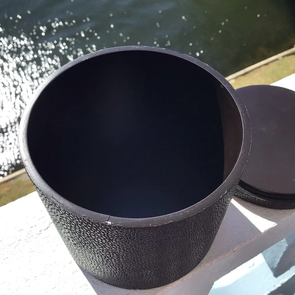 Pigeon Poodle Large Manchester Bath Collection Black Realistic Faux Shagreen